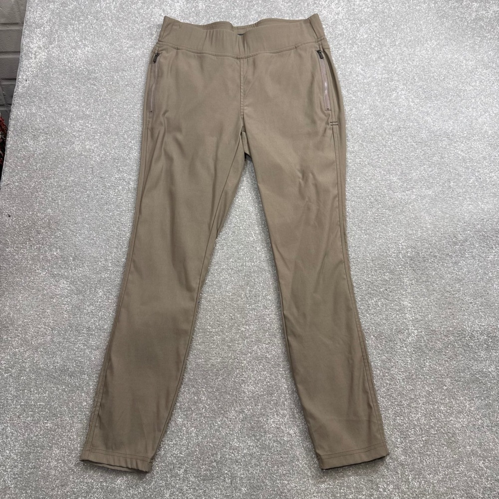 Toad&Co Flextime Moto Crop Pant Womens Taupe Brown 8 Tech Stretch Hiking Travel